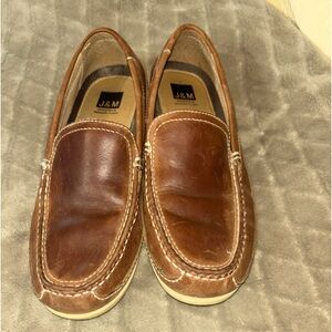 Slip on, Leather Shoes, J&M, memory foam, Size 9.5
